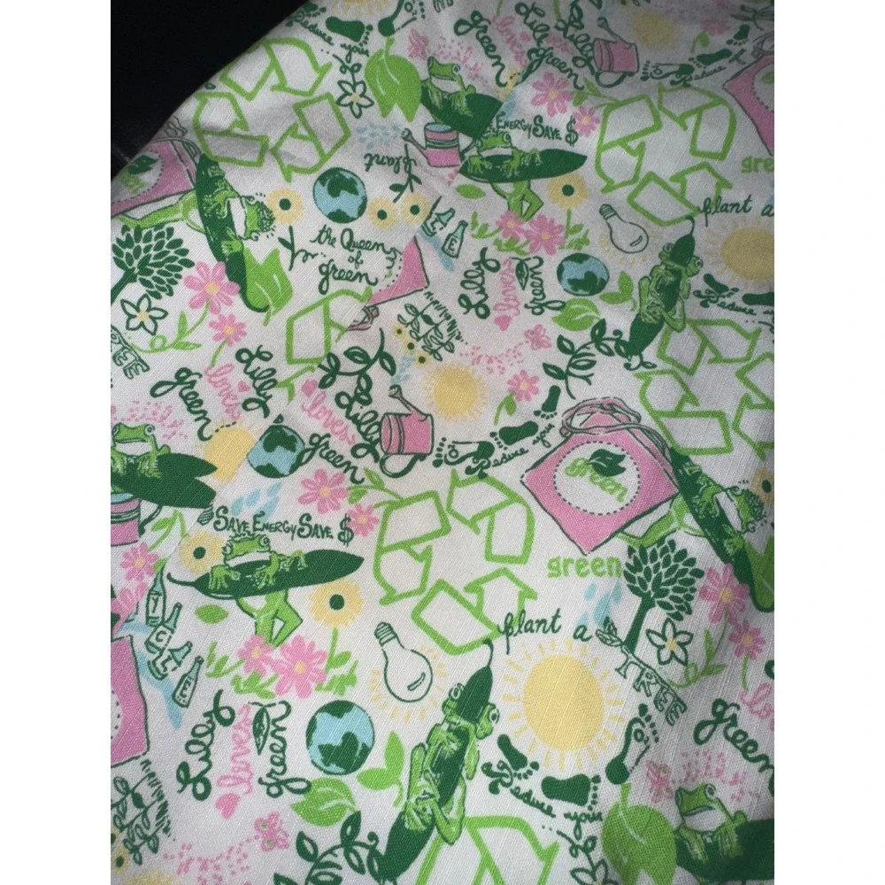 Lilly Pulitzer Rare Earth Day Vintange Strapless Fitted Cotton Lined Dress‎ 6 - Picture 9 of 9